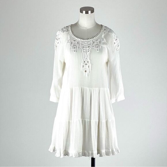 Free People Lace Babydoll Gauze Dress - Picture 1 of 10